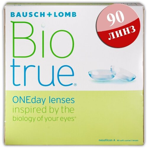   Bausch & Lomb Biotrue ONEday, 90 ., R 8,6, D -5, 1 .   , -, 