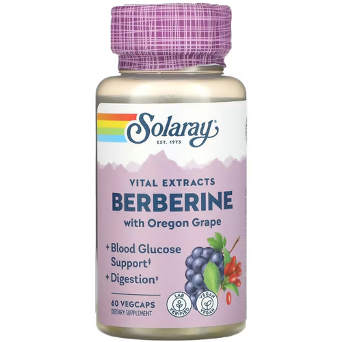 Solaray Berberine with Oregon Grape Vital Extracts 60   (Solaray)   , -, 