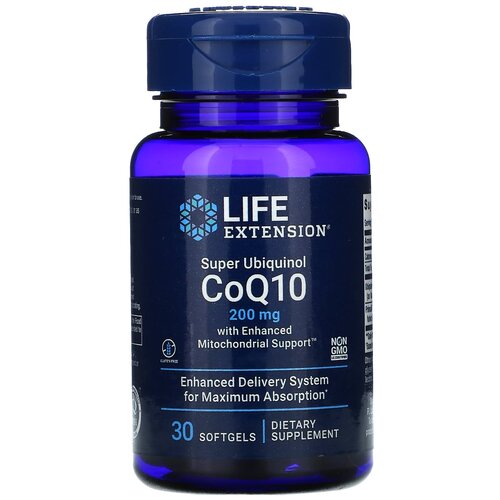 ���������� ������� Life Extension Super Ubiquinol CoQ10 with Enhanced Mitochondrial Support, 80 �, 200 ��, 30 ��.
