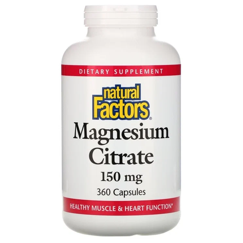 Natural Factors Magnesium Citrate ., 150 , 150 , 360 .   , -, 