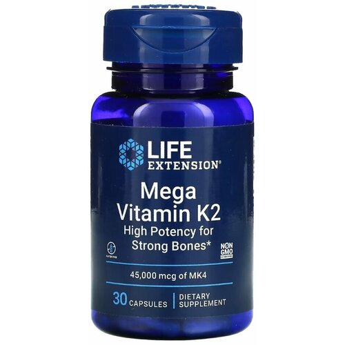 Life Extension, Mega Vitamin K2, 30    , -, 