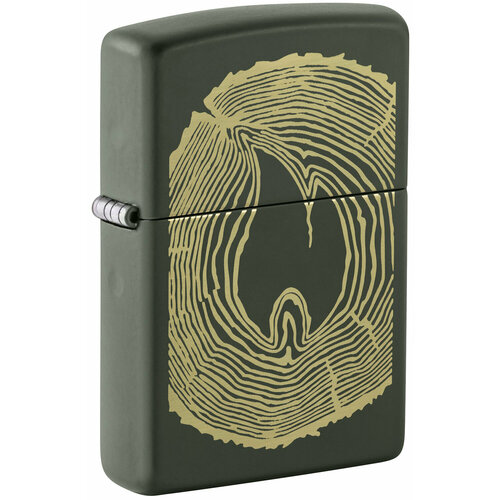���������� ��������� ZIPPO Wood Ring � ��������� Green Matte, ������/�����, �������, �������, 38x13x57 ��