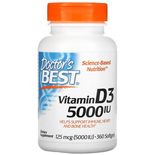 Doctor's Best Vitamin D3 ., 5000 , 120 , 360 .   , -, 