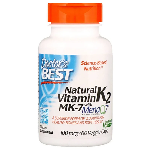 ���������� Natural Vitamin K2 MK-7 � MenaQ7 ���. ����., 100 ���, 100 �, 60 ��.