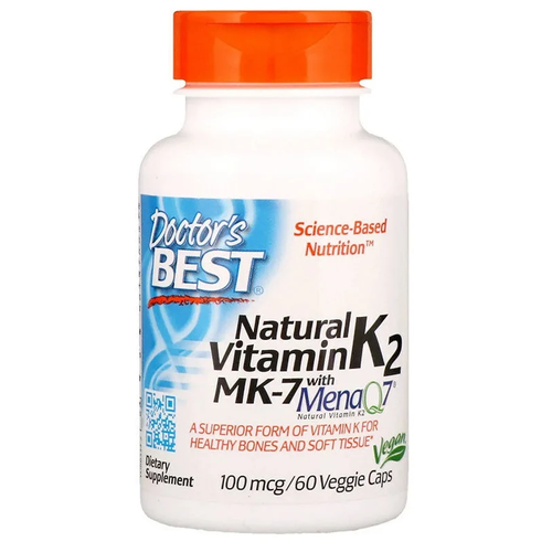 Natural Vitamin K2 MK-7  MenaQ7 . ., 100 , 100 , 60 .   , -, 