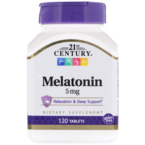  21st Century Melatonin, 100 , 5 , 120 .   , -, 