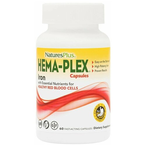 NaturesPlus Hema-Plex Iron with Essential Nutrients   60  (   )   , -, 