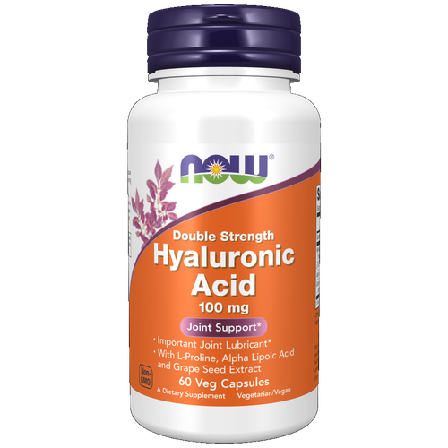 ���������� Now Foods ������������ ������� ������� ���� 445�� 60���� (HYALURONIC ACID 100MG 2X PLUS 60 VCAPS)