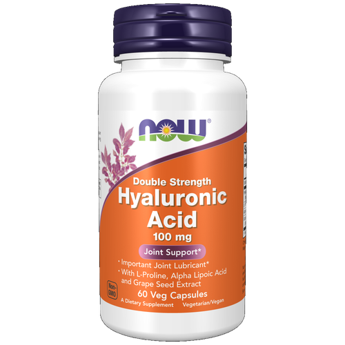 Now Foods     445 60 (HYALURONIC ACID 100MG 2X PLUS 60 VCAPS)   , -, 