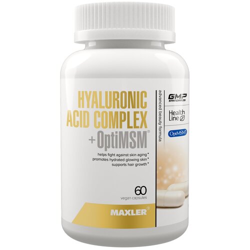 ���������� MAXLER Hyaluronic Acid Complex + OptiMSM ����., 60 �, 60 ��., 1 ��.