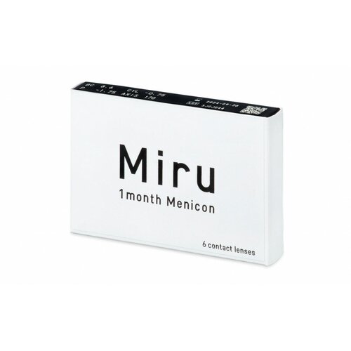 ���������� ���������� ����� �� ����� Menicon Miru 1month, 6 ��., R 8,6, D -8, 1 ��.
