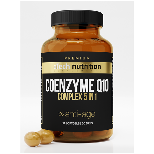 ���������� ������� aTech Nutrition Premium Coenzyme Q10 Complex 5 in 1 Anti-age, 0.7 �, 60 ��.