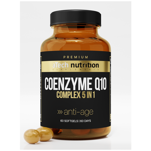  aTech Nutrition Premium Coenzyme Q10 Complex 5 in 1 Anti-age, 0.7 , 60 .   , -, 