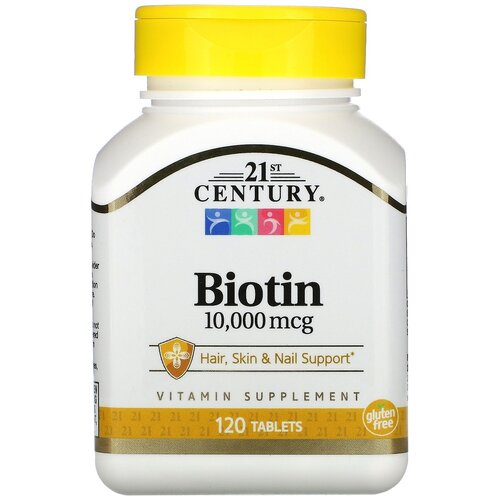 ���������� �������� 21st Century Biotin 10 000 ���, 80 �, 80 ��, 120 ��.