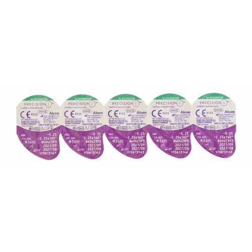 ���������� ����������� ���������� ����� Alcon Precision 1 for Astigmatism., 30 ��., R 8,5, D -1,25,�CYL:�-1,25,�A�:�100, 1 ��.
