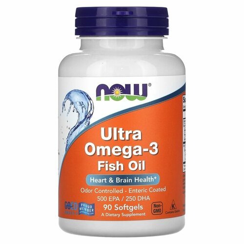 NOW Ultra Omega-3 500 EPA/250 DHA 90     , -, 