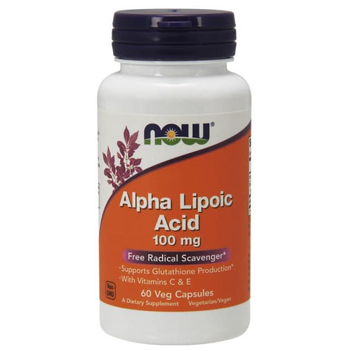 ���������� ������� NOW Alpha Lipoic Acid with Vitamins C and E, 100 �, 100 ��, 60 ��.