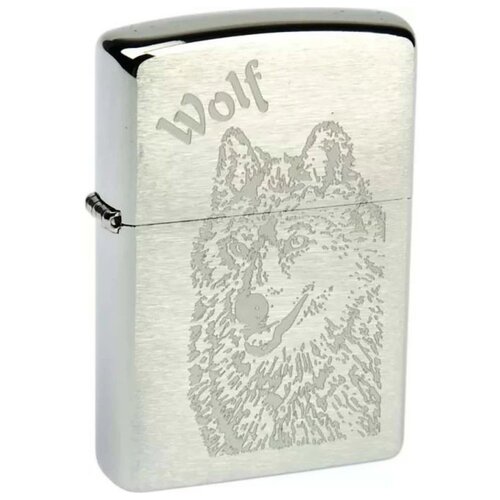    ZIPPO 200 Wolf   Brushed Chrome -    , -, 