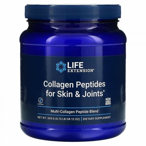���������� Life Extension, Collagen Peptides For Skin & Joints, ����� ������������������ ��������, 343 � (12 �����)
