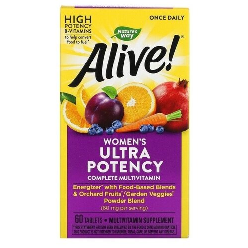 ���������� �������� Nature's Way Alive! Once Daily Women's Ultra Potency Multi-Vitamin, 230 �, 60 ��.