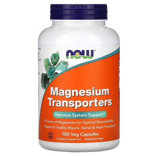 ���������� ������� NOW Magnesium Transporters, 200 �, 180 ��.