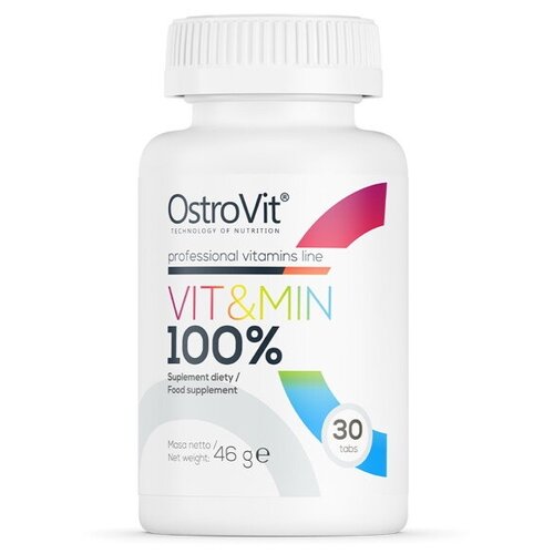 ���������� �������� ������������� OstroVit 100% Vit&Min, 30 ��������