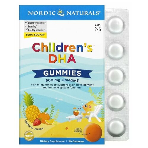 ���������� Nordic Naturals Children's DHA 30 chewables / ������ �������� �������� ��� (���) 30 ��� ���