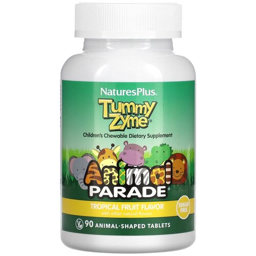 Tummy Zyme   ,     Source of Life, AnimaL Parade, 90 , NaturesPlus   , -, 