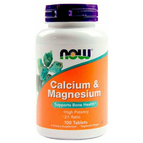 NOW Calcium and Magnesium 500/250  100  /    500/250  100    , -, 