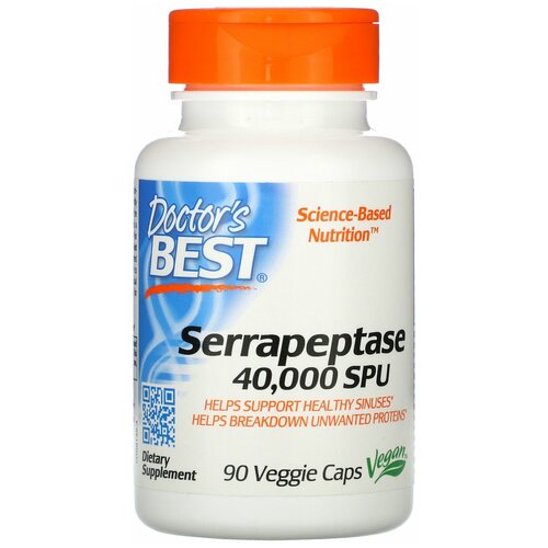 ���������� ������� Doctor's Best Serrapeptase 40 000 SPU ���., 120 �, 90 ��.