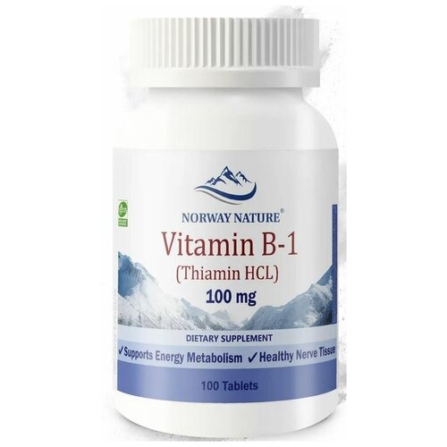 ���������� Norway Nature Vitamin B-1 Thiamin HCL 100 �� (������� �-1 ������ �����������) 100 �������� (Norway Nature)