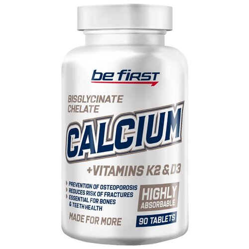 ���������� �������� Be First Calcium + Vitamins K2 & D3, 100 �, 90 ��.