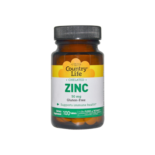 ���������� Country Life Chelated Zinc (�������� ����) 50 �� 100 ��������