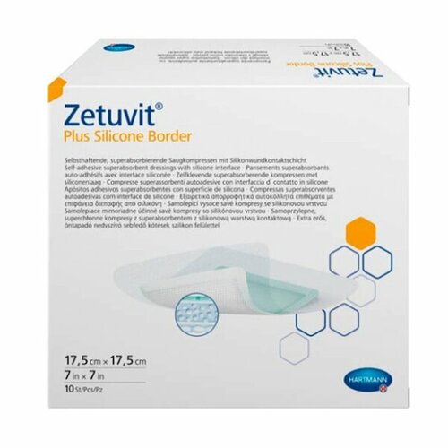���������� Zetuvit Plus Silicone Border ������� ������������� ���������� 17.5 � 17.5 �� 10 ��