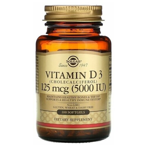 ���������� Vitamin D3 5000 IU 100 softgels D3 Solgar