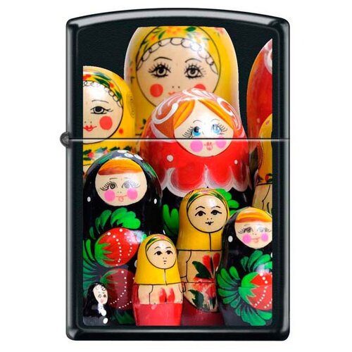  Zippo Classic   Matroshka Doll Black Matte 60  56.7 