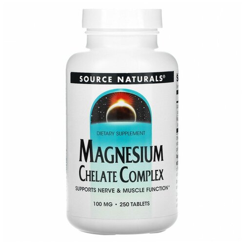 Source Naturals Magnesium Chelate ( ) 100  250    , -, 