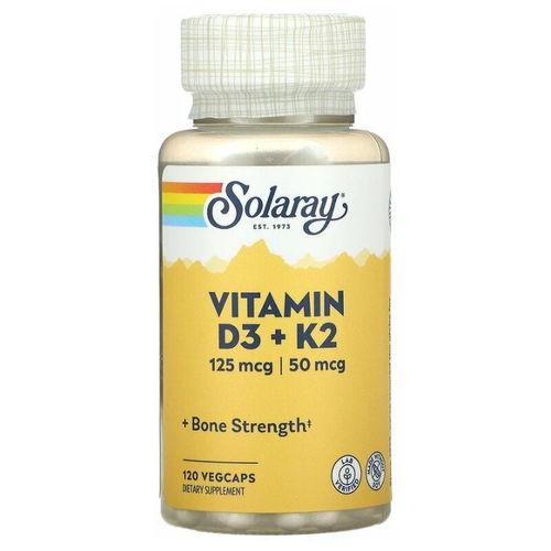  Solaray Vitamin D3 + K2, 130 , 120 .   , -, 