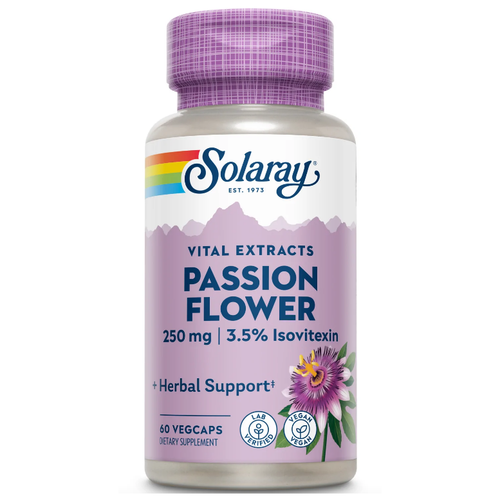 ���������� Solaray Guaranteed Potency Passion Flower Aerial Extract (�������� ����������) 250 �� 60 ������