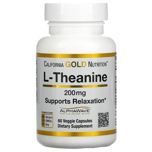 California Gold Nutrition L-Theanine AlphaWave . ., 200 , 50 , 60 .   , -, 