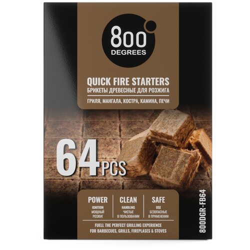     800 Degrees Quick Fire Up Starters  , , , 64 