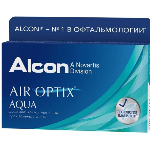   Alcon Air optix Aqua, 6 ., R 8,6, D -5,25, 1 .   , -, 