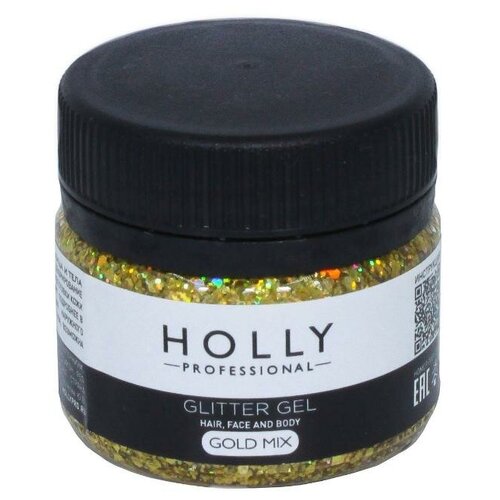 Holly Professional    ,    GLITTER GEL Holly Professional, Gold Mix, 20    , -, 