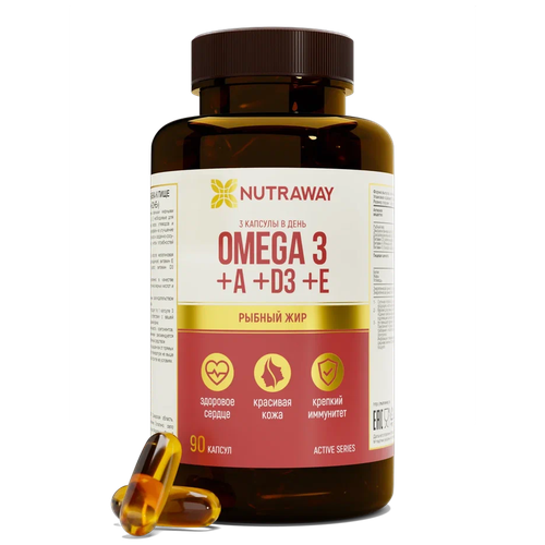   Omega 3 +A+D3+E, Nutraway 90      , -, 