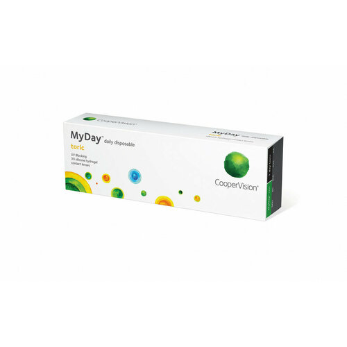   CooperVision MyDay daily disposable toric, 30 ., R 8,6, D -8,CYL:-0,75,A:10, , 1 .   , -, 