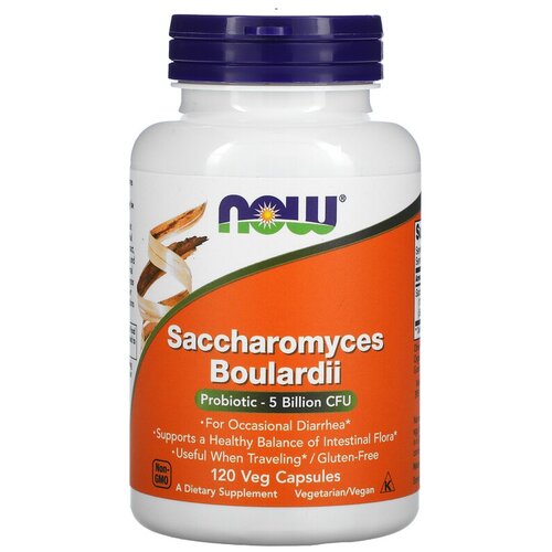 ���������� ������� NOW Saccharomyces Boulardii, 140 �, 5 ���� ���, 120 ��.