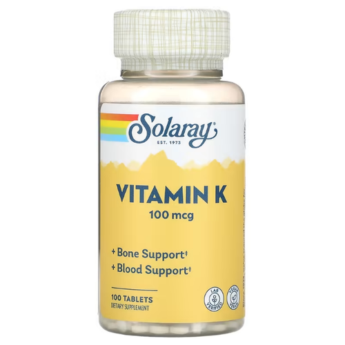 Solaray Vitamin K ( ) 100  100    , -, 