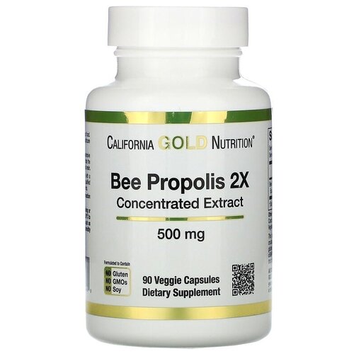 California Gold Nutrition Bee Propolis 2X Concentrated Extract .., 500 , 90 , 90 .   , -, 