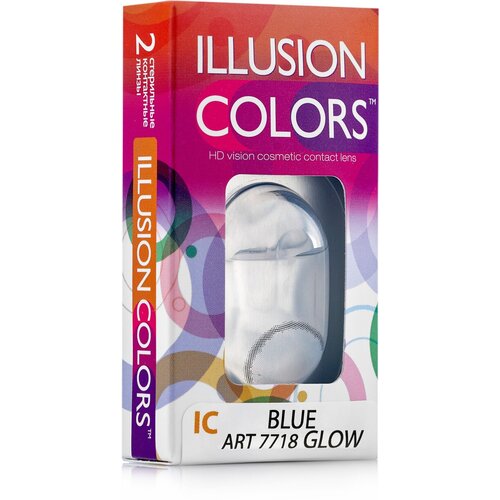   ILLUSION olors Glow, 2 ., R 8,6, D -4, blue   , -, 