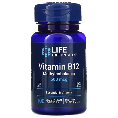 LIFE Extension Vitamin B12 Methylcobalamin 500 mcg, 100 .   , -, 